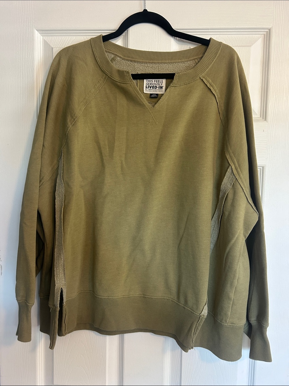 Lived-In Crewneck Sweatshirt - Olive Green